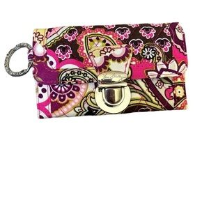 Vera Bradley Keychain Wallet‎ Like New Condition